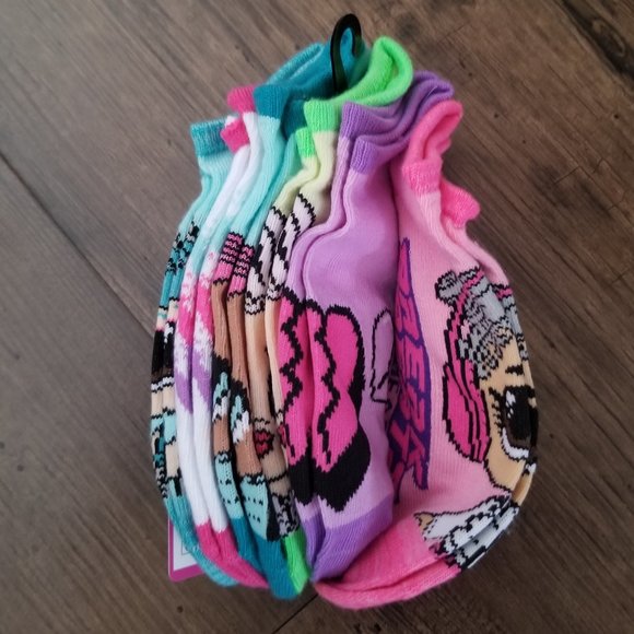 LOL SURPRISE 6 pairs no show socks (M) - Picture 4 of 9